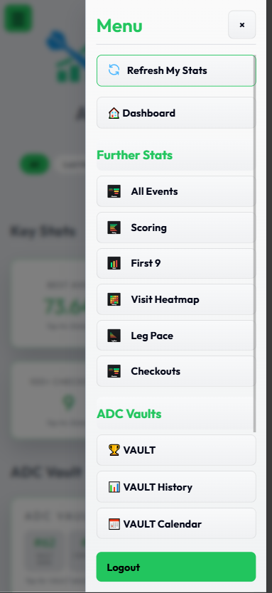 Darts-Dash Menu Screenshot